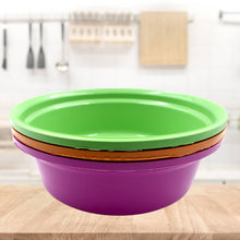 Household Storage Plastic Round Bowl / Tub / Basket / Bucket set - Pack of 3 - Goyaldeal.com