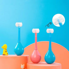 Soft Bristle 3-Sided Training Toothbrush – Inverted Silicone Head for Kids (Ages 2-12, 1 Pc) - Goyaldeal.com