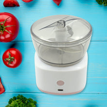 Portable Mini Food Processor Chopper Electric Veggie Chopper 3 Blades With Charching Cable Type C, Vegetable Chopper, Garlic Chopper Food Grinder for Chopping Ginger, Pepper Chili, Onion, Fruit, Meat - Goyaldeal.com