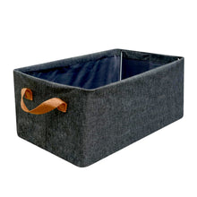 FOLDABLE STORAGE BOX HANDLES, COTTON AND LINEN STORAGE BINS AND BASKETS ORGANIZER FOR NURSERY, CLOSET, BEDROOM, HOME (45 Cm) - Goyaldeal.com