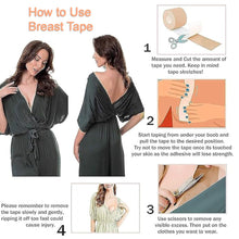 Boob Tape with Nipple Covers: Cotton, Breathable, Lift & Support (5m, 10 Pairs) - Goyaldeal.com