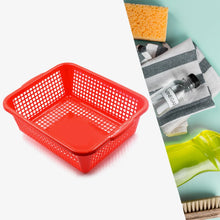 Plastic 1 Pc Kitchen Small Size Dish Rack Drainer Vegetables and Fruits Washing Basket Dish Rack Multipurpose Organizers (29x22CM Mix Color) - Goyaldeal.com