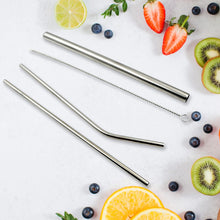 Reusable Stainless Steel Straws with Case for Drinking (4 Pc, Eco-Friendly) - Goyaldeal.com