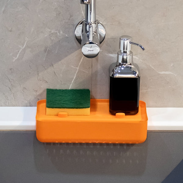 MULTI FUNCTIONAL DRAINER SHELF SINK STORAGE HOLDER Sink Colander Strainer Basket (1 Pc) - Goyaldeal.com
