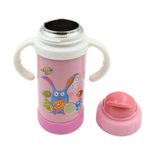 Stainless Steel Water Bottle With Handle & Straw Leak Proof, Rust Proof, Hot & Cold Drinks, Gym Sipper BPA Free Food Grade Quality, Steel fridge Bottle For office / Gym / School (350 Ml) - Goyaldeal.com