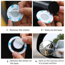 Blind Spot Round Wide Angle Adjustable Convex Rear View Mirror - Pack of 2 - Goyaldeal.com