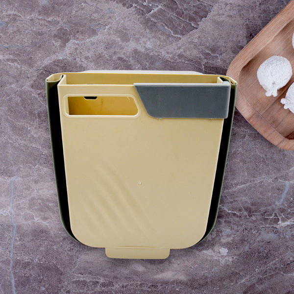 Foldable Hanging Trash Can – Space-Saving Waste Bin for Kitchen, Bathroom & Car - Goyaldeal.com