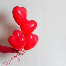 Heart shaped balloons Kinds of Rainbow Party Latex Balloons for Birthday / Anniversary / Valentine's / Wedding / Engagement Party Decoration Multicolor (4 Pcs Set) - Goyaldeal.com