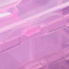 Versatile 18-Grid 3-Layer Transparent Plastic Organizer Box with Adjustable Dividers for Jewelry & Fishing Hooks - Goyaldeal.com