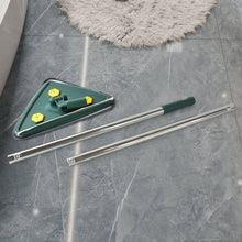 2-in-1 Extendable Triangle Mop – Retractable, 360° Rotating, Telescopic & Reusable Mop Heads (1 Pc) - Goyaldeal.com