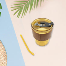 Glass Coffee Mug with Straw & Lid: Perfect for Home & Travel - Goyaldeal.com