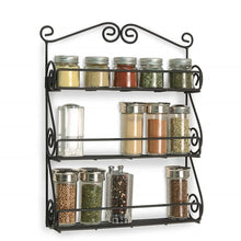 Big Wall Mounted Iron Wall Shelf with 3 Storage Racks for Kitchen, Pantry, Cabinet, Counter top or Free Standing, Rack Holder for Kitchen - Goyaldeal.com
