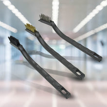 Mini Wire Brush Set Brass Nylon Stainless Steel Bristles Household Cleaning Brush for Gas Stove, Smoke Machine Tool Burner Tiles Tap Rust Removal Welding Slag Dirt & Paint Scrubbing (3 Pcs Set) - Goyaldeal.com