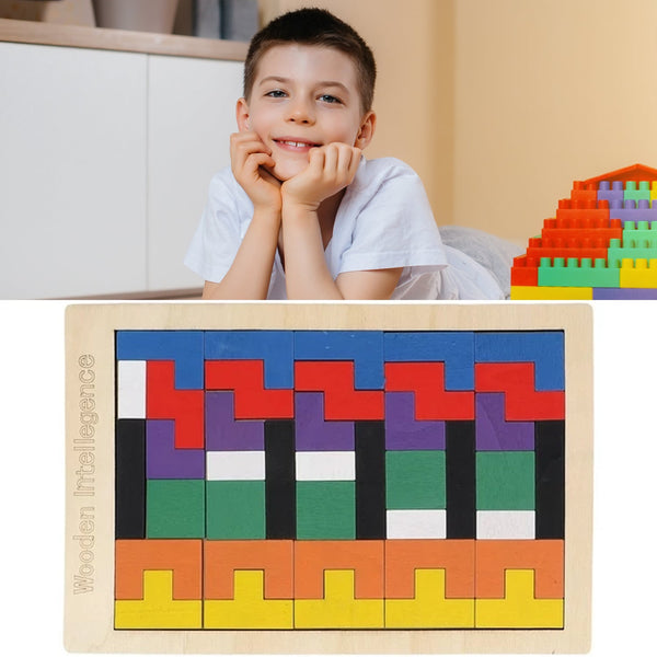 Wooden Blocks Puzzle Children's Educational Toys - Goyaldeal.com