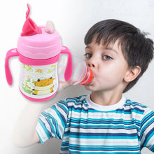 Vacuum Stainless Steel Water Bottle With Carry Handle & Straw Fridge Water Bottle Double Wall, Leak Proof, Rust Proof, Cold & Hot | Leak Proof | Office Bottle | Gym | Home | Kitchen | Hiking | Trekking | Travel Bottle (280 ML) - Goyaldeal.com