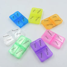 7 Days 4 Times Transparent Medicine Box 28 Grid Portable Large Capacity Travel, Medication Organizer Dispenser Boxes Large Compartments Moisture-Proof Pill Case Medication Reminder Travel - Goyaldeal.com