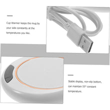 USB Warm Coaster Heated Coffee Mug Portable Office Desk Portable Cup, Heater Coffee Mug Warmer Electric Cup Warmer (1 Pc) - Goyaldeal.com