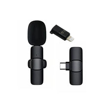 Intelligent Noise Cancelling Live Streaming Clip on Microphone for Type-C & for iPhone with Charging Mini Wireless Lapel Collar Microphone - Goyaldeal.com