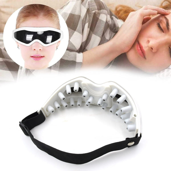 Electric Eye Massager Dark Circles Dry Eyes Eye Bag Eye Relief Vibration Magnet Therapy Eye Care Massage Device with Adjustable Elastic Band for Improving Sleep - Goyaldeal.com