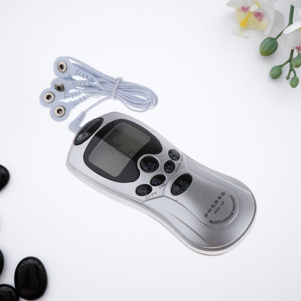 Multifunctional Massager, Health Care Digital Chinese Meridian Tens Therapy Massager Relax Body Muscle Acupuncture Machine 4 Electrode Pads & Charger Adapter and Cable, Physiotherapy, Electric Digital Therapy neck back Mane Massage - Goyaldeal.com