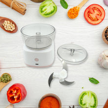 Portable Mini Food Processor Chopper Electric Veggie Chopper 3 Blades With Charching Cable Type C, Vegetable Chopper, Garlic Chopper Food Grinder for Chopping Ginger, Pepper Chili, Onion, Fruit, Meat - Goyaldeal.com