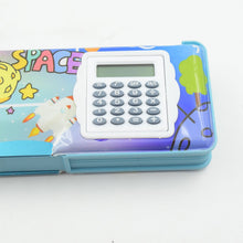 Magnetic Geometry Box - Double-Sided Pencil Case with Calculator for Students - Goyaldeal.com