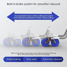 Abdominal Roller Wheel, Automatic Rebound Sponge Handle, Double Wheel Abdominal Roller, Non-Slip Timer Function with Elbow Support for Exercises for Body Fitness Strength Training Home Gym - Goyaldeal.com