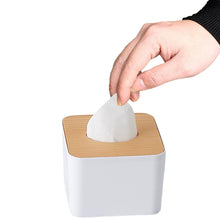 Tissue Box Desktop Stand Bamboo Tissue Cover Box Rectangular Paper Towel Holder Removable Tissue Dispenser for Bathroom Vanity Countertop Bedroom Car Holder Paper Towels Dispenser (1 Pc ) - Goyaldeal.com