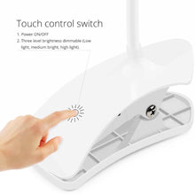 Desk Lamp Adjustable Gooseneck USB Rechargeable 3 modes of Lighting, Reading Lamp for Dorm White, Study Desk lamp Suitable for Girls College Bedroom Reading - Goyaldeal.com