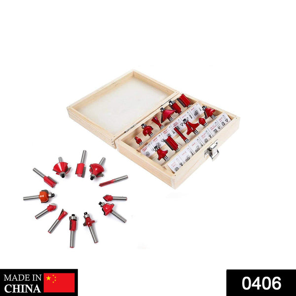 12 / 15pcs Milling Cutter Router Bit Set - Goyaldeal.com