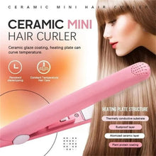 Beauty and Personal Care Professional Ceramic Plate Mini Hair Styler Straightener and Curler - Goyaldeal.com