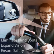 360DEGREE BLIND SPOT ROUND WIDE ANGLE ADJUSTABLE CONVEX REAR VIEW MIRROR - PACK OF 2 - Goyaldeal.com