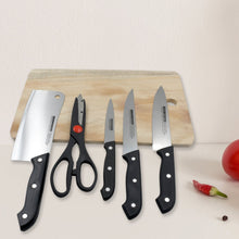 Stainless Steel 6 Piece Kitchen Knife Knives Set For Home Restaurant - Goyaldeal.com