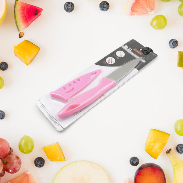 Stainless Steel Fruit Knife, New Sharp and Durable Fruit Knife Small, Comfortable Non-slip Handle, with Protective Cover, Suitable for Most Types of Vegetables and Fruits(1 Pc) - Goyaldeal.com