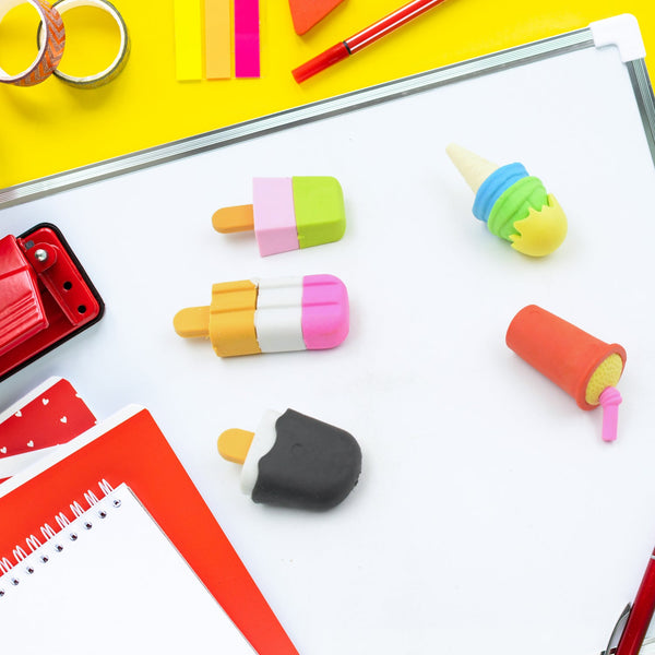 Mini Eraser Set for Kids (5 Pieces) - Fun Designs, Party Favors, School Prizes - Goyaldeal.com