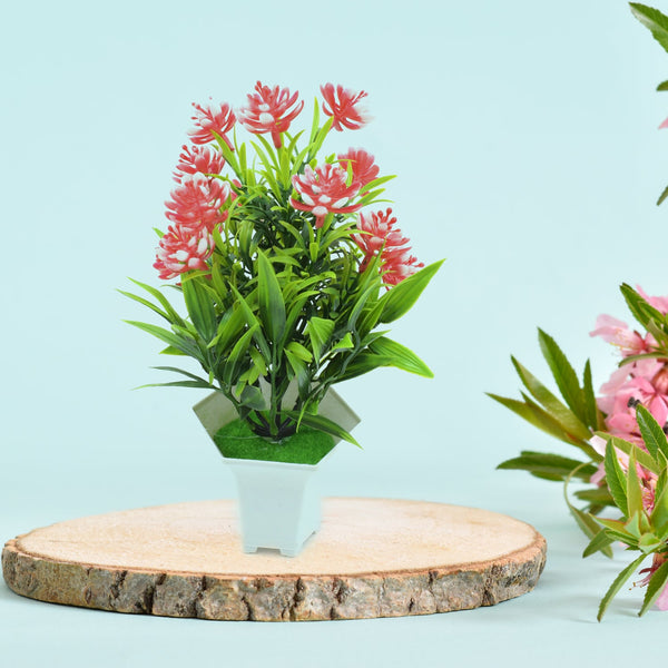 Wild Artificial Flower Plant for Home & Office Decor (1 Pc, Cute Pot) - Goyaldeal.com