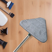 2-in-1 Extendable Triangle Mop – Retractable, 360° Rotating, Telescopic & Reusable Mop Heads (1 Pc) - Goyaldeal.com