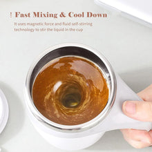 Stirring Coffee Mug | Magnetic Stirring Coffee Cup | Stainless Steel Mug for Milk | Travel Mixing Cup | Self Stirring Coffee Mug, Suitable for Coffee / Milk / Hot Chocolat | Battery Operated ( Battery Not Included) - Goyaldeal.com