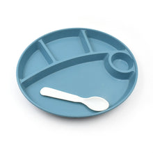 Plastic Food Plates / Biodegradable 5 Compartment Plate With Spoon for Food Snacks / Nuts / Desserts Plates for Kids, Reusable Plates for Outdoor, Camping, BPA-free (1 Pc) - Goyaldeal.com
