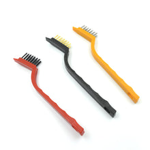 Mini Wire Brush Set - Brass, Nylon, Steel for Cleaning & Rust Removal (3 Pcs Set) - Goyaldeal.com
