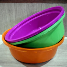 Household Storage Plastic Round Bowl / Tub / Basket / Bucket set - Pack of 3 - Goyaldeal.com