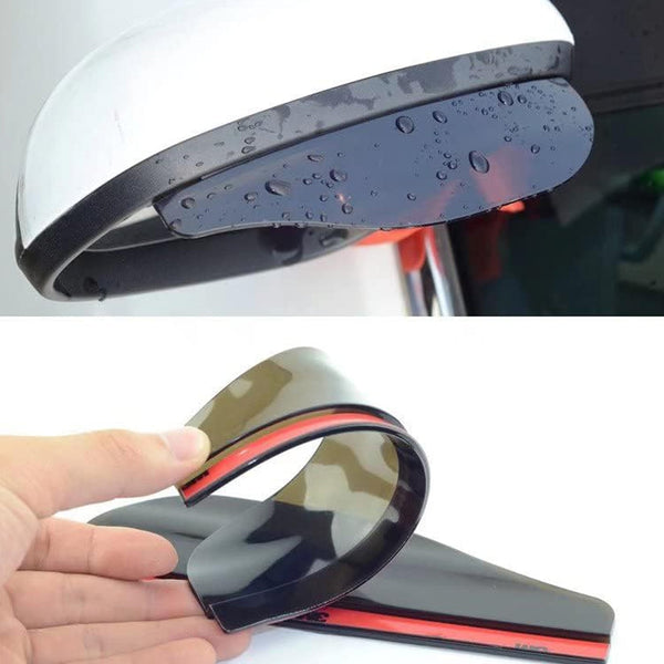 1 Pair Mirror Rain Protector Car Rearview Mirror Rain Blades Car Back Mirror Eyebrow Rain Cover Car Rearview Mirror Eyebrow Covers Flexible Protection Rainproof Decoration Accessories (2 Pcs set) - Goyaldeal.com