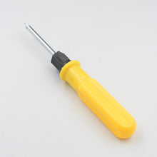 Small Pocket Size 2 in 1 Slotted Cross Head Double Sided Flat Magnetic Screwdriver with PVC Plastic Coated Handle (1 Pc) - Goyaldeal.com