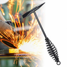 Welding Slag Removal Hammer with Coil Spring Handle | Heavy Duty Chipping Tool for Slag & Spatter Cleaning (1 Pc) - Goyaldeal.com