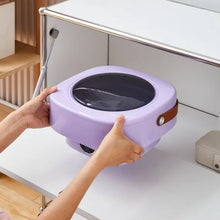 Mini Washing Machine Foldable Mini Washer with Drain Basket Portable Washing Machine Foldable for Laundry Travel Camping RV Baby Clothes - Goyaldeal.com