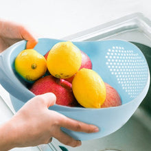 Plastic Rice Bowl / Food Strainer Thick Drain Basket for Rice, Vegetable & Fruit, Strainer Colander, Fruit Basket, Pasta Strainer, Washing Bowl (1 pc ) - Goyaldeal.com