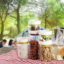 Multipurpose Plastic Transparent Storage Containers Masala Box Dabba Spice, Plastic Masala Spices Container Set Capacity With Airtight Lid Kitchen Pantry Organizer For Salt Mukhwas Box With Tray (8 Pc Set) - Goyaldeal.com