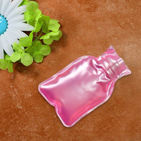 Simple Pink small Hot Water Bag with Cover for Pain Relief, Neck, Shoulder Pain and Hand, Feet Warmer, Menstrual Cramps. - Goyaldeal.com