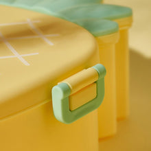 Kids Lunch Box Cute Pineapple Shaped Bento Box with Fork Spoon Snack Container Microwave Portable Office Lunch Box (1 Pc / With Spoon, Fork & Color Box) - Goyaldeal.com