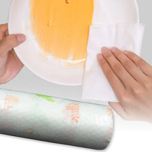 Non Woven Reusable and Washable Kitchen Printed Tissue Roll Non-stick Oil Absorbing Paper Roll Kitchen Special Paper Towel Wipe Paper Dish Cloth Cleaning Cloth 40 sheets / Pulls - Goyaldeal.com